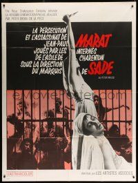 9z893 MARAT/SADE French 1p '67 persecution & assassination of Jean-Paul performed by inmates!