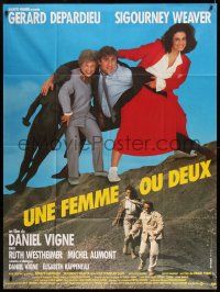 9z923 ONE WOMAN OR TWO photo style French 1p '85 Sigourney Weaver, Depardieu & Doctor Ruth!
