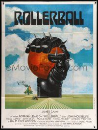 9z951 ROLLERBALL French 1p '75 cool completely different artwork by Jouineau Bourduge!