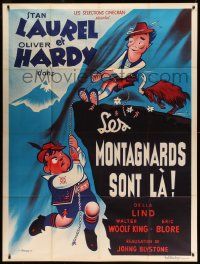 9z969 SWISS MISS French 1p R50s different Grinsson art of Stan Laurel & Oliver Hardy, Hal Roach!