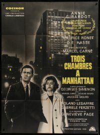 9z978 THREE ROOMS IN MANHATTAN French 1p '65 Annie Girardot, Ronet, directed by Marcel Carne!