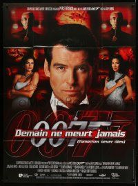9z981 TOMORROW NEVER DIES French 1p '97 Pierce Brosnan as Bond, Michelle Yeoh, sexy Teri Hatcher!