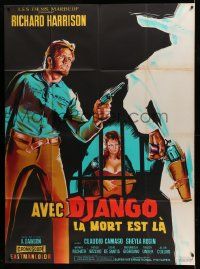 9z991 VENGEANCE French 1p '68 Joko Invoca Dio... E Muori, cool spaghetti western art by Belinsky!