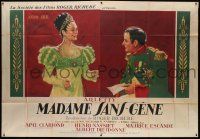 9z637 MADAME SANS GENE French 2p '41 art of Arletty & Dieudonne as Napoleon by Bernard Lancy!