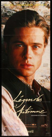 9z652 LEGENDS OF THE FALL set of 2 French door panels '95 Brad Pitt & Anthony Hopkins portraits!