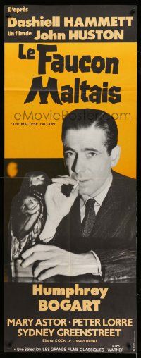 9z666 MALTESE FALCON French door panel R87 Humphrey Bogart smoking, John Huston, different!