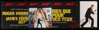9z640 FOR YOUR EYES ONLY French 27x92 '81 Brian Bysouth art of Roger Moore as James Bond 007!
