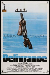 9z684 DELIVERANCE French 31x47 R90s John Boorman classic, art of shotgun pointed at canoe!