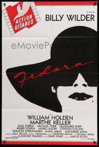 9z691 FEDORA French 32x47 R90s Billy Wilder directed, cool different art of Marthe Keller!