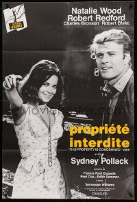 9z727 THIS PROPERTY IS CONDEMNED French 32x47 R90s sexy Natalie Wood & Robert Redford, different!