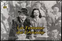 9z731 WOMAN OF THE YEAR French 32x47 R90s different image of Spencer Tracy & Katharine Hepburn!