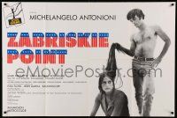 9z733 ZABRISKIE POINT French 32x47 R90s Michelangelo Antonioni's bizarre teen sex movie, different!