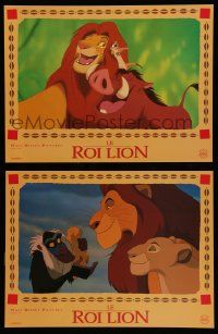 9z646 LION KING set of 11 French LCs '94 classic Disney cartoon set in Africa, great images!