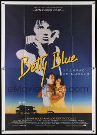 9z117 BETTY BLUE German 2p '86 Jean-Jacques Beineix, close up of pensive Beatrice Dalle in sky!