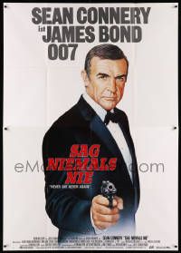 9z121 NEVER SAY NEVER AGAIN German 2p '83 art of Sean Connery as James Bond 007 by Renato Casaro!