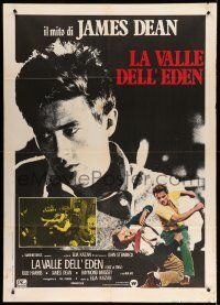 9z315 EAST OF EDEN Italian 1p R70s different images of James Dean, Elia Kazan classic!