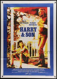 9z346 HARRY & SON Italian 1p '84 Paul Newman & Robby Benson are father and son, different image!