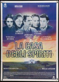 9z354 HOUSE OF THE SPIRITS Italian 1p '93 Meryl Streep, Jeremy Irons, Winona Ryder, Close, Banderas