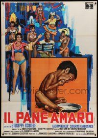 9z360 IL PANE AMARO Italian 1p '68 Giuseppe Scotese world hunger documentary, Enzo Sciotti art!