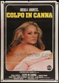 9z379 LOADED GUNS Italian 1p '74 Colpo in Canna, close up of nearly naked sexy Ursula Andress!