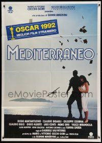 9z391 MEDITERRANEO Italian 1p '92 Claudio Bigagli, Diego Abatantuono, World War II romance!