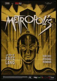 9z392 METROPOLIS Italian 1p R10 Fritz Lang, classic robot art from the first German release!