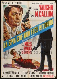 9z406 ONE OF OUR SPIES IS MISSING Italian 1p '66 Man from UNCLE, Stefano art of Robert Vaughn!