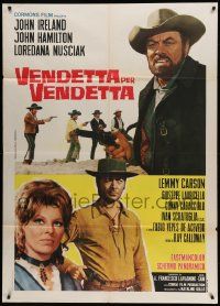9z421 REVENGE FOR REVENGE Italian 1p '68 John Ireland, Loredana Nusciak, spaghetti western