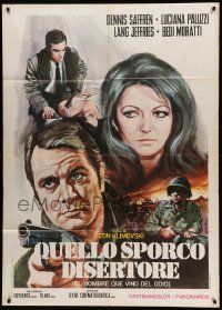 9z439 SOLDIER NAMED JOE Italian 1p '71 Luca Crovato art of Dennis Saffren & Lucianna Paluzzi!