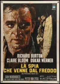 9z440 SPY WHO CAME IN FROM THE COLD Italian 1p '65 Richard Burton, Claire Bloom, different art!