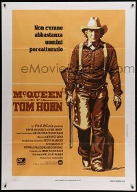 9z457 TOM HORN Italian 1p '80 great full-length image of cowboy Steve McQueen with rifle!
