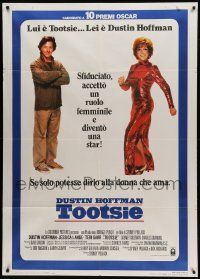 9z458 TOOTSIE Italian 1p '83 full-length Dustin Hoffman both in and out of drag!
