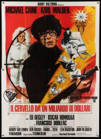 9z167 BILLION DOLLAR BRAIN Italian 2p '68 Michael Caine, Ken Russell, different Nano art!