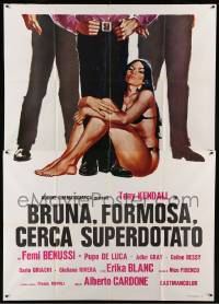 9z168 BRUNA, FORMOSA, CERCA SUPERDOTATO Italian 2p '73 art of sexy near-naked Erika Blanc!