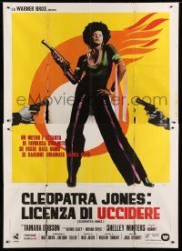 9z170 CLEOPATRA JONES Italian 2p '73 different Ferrini art of hottest super agent Tamara Dobson!