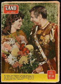 9z018 ONS LAND MET IRIS Belgian magazine June 27, 1959 Jean Simmons & Laurence Olivier in Spartacus!