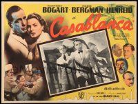 9z530 CASABLANCA Mexican LC R50s c/u of Humphrey Bogart & Paul Henreid, Michael Curtiz classic!