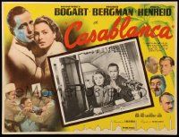9z531 CASABLANCA Mexican LC R60s Humphrey Bogart & Ingrid Bergman in Paris, Michael Curtiz classic