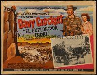 9z535 DAVY CROCKETT INDIAN SCOUT Mexican LC '49 art of George Montgomery, Drew & Native Americans!