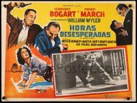 9z536 DESPERATE HOURS Mexican LC R60s Humphrey Bogart, Fredric March from behind!