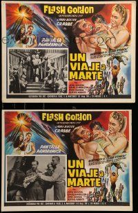 9z483 FLASH GORDON'S TRIP TO MARS 3 Mexican LCs R60s Buster Crabbe, Charles Middleton as Ming!
