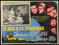 9z546 FROM HERE TO ETERNITY Mexican LC '53 Donna Reed stares at drunk Montgomery Clift!