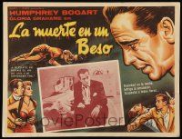 9z556 IN A LONELY PLACE Mexican LC R50s Humphrey Bogart & Gloria Grahame in inset AND border art!