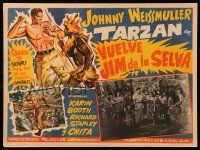 9z561 JUNGLE MAN-EATERS Mexican LC '54 Johnny Weissmuller as Jungle Jim with pretty native women!