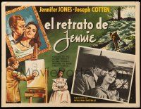 9z592 PORTRAIT OF JENNIE Mexican LC R60s Joseph Cotten loves beautiful ghost Jennifer Jones!