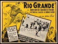 9z599 RIO GRANDE Mexican LC '50 John Wayne leading his men into battle, directed by John Ford!