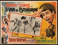 9z604 SAD SACK Mexican LC '58 close up of wacky Jerry Lewis laughing by kissing couple!