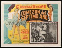 9z608 SEVEN YEAR ITCH Mexican LC R60s Marilyn Monroe & Tom Ewell kissing in fantasy sequence!