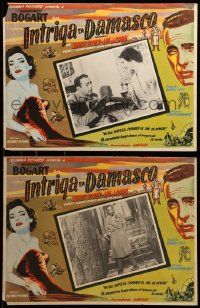 9z487 SIROCCO 3 Mexican LCs '51 Humphrey Bogart & sexy Marta Toren + great border art!