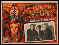 9z612 SPIDER WOMAN Mexican LC R60 Basil Rathbone as Sherlock Holmes, Nigel Bruce, Gale Sondergaard